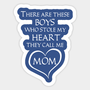 Mommys Boys Sticker